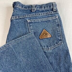 Bulwark FR Flame Resistant Rating 20.7 Men's Size 36"x31"  Blue Wash Denim Jeans